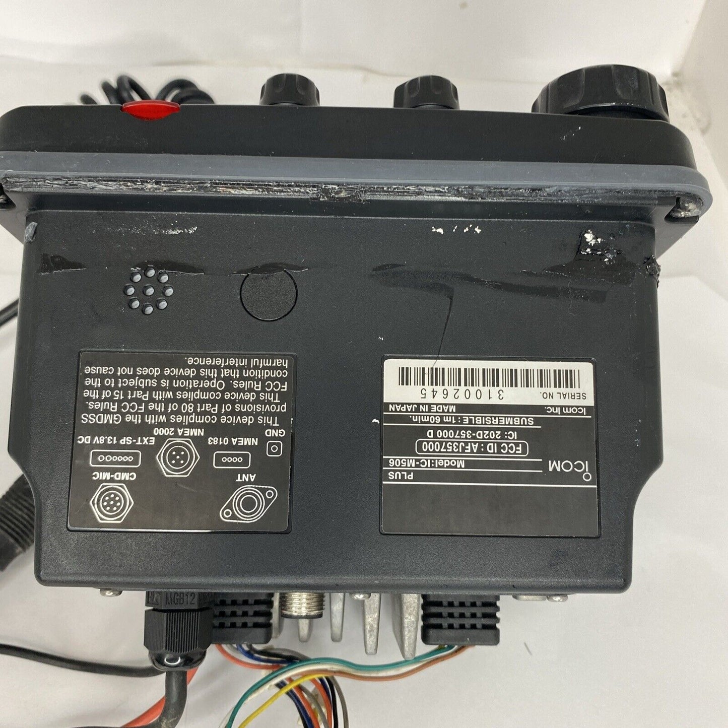 Icom IC-M506 AIS Marine VHF Radio - Rear Mic NMEA 2000 CMD