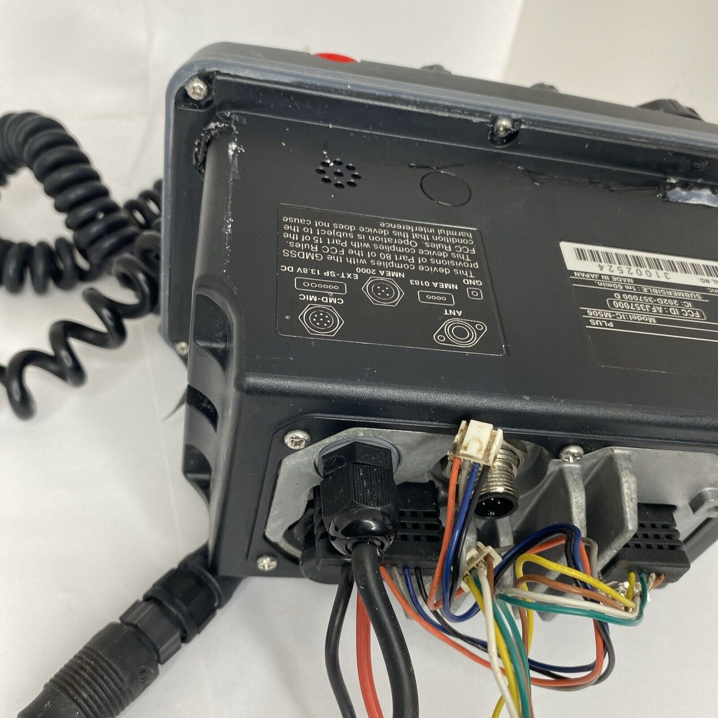 Icom IC-M506 AIS Marine VHF Radio - Rear Mic NMEA 2000 CMD
