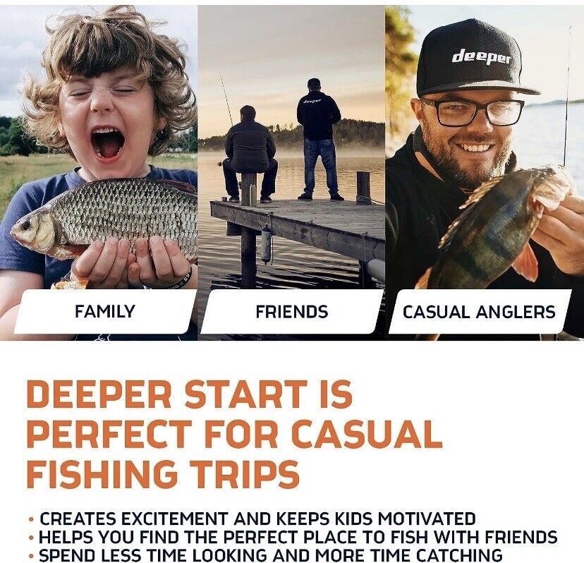 Deeper Start Smart Fish Finder Portable Fish Finder and Depth Finder for fishes