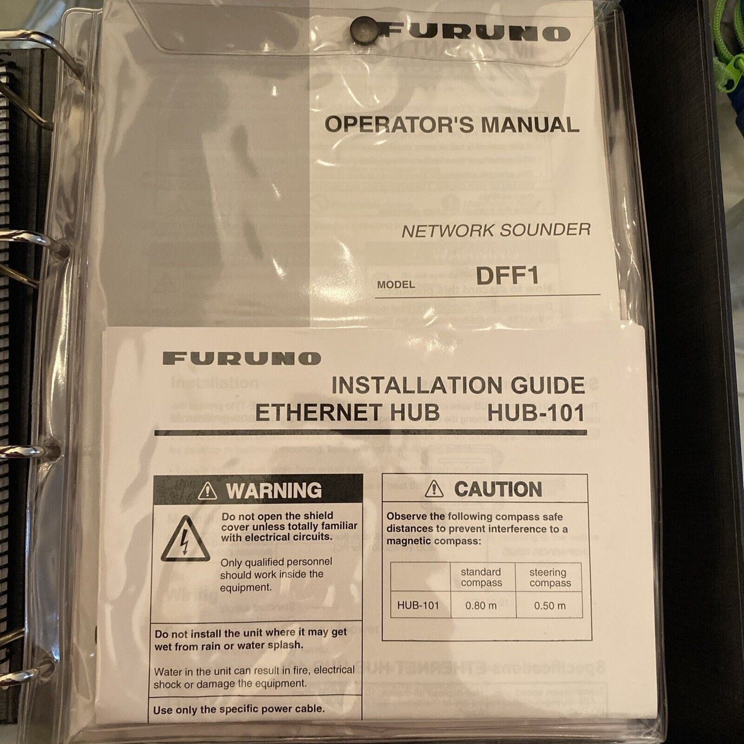 Furuno Operator's Manual: Full Color pages & Clear Covers! Booklet