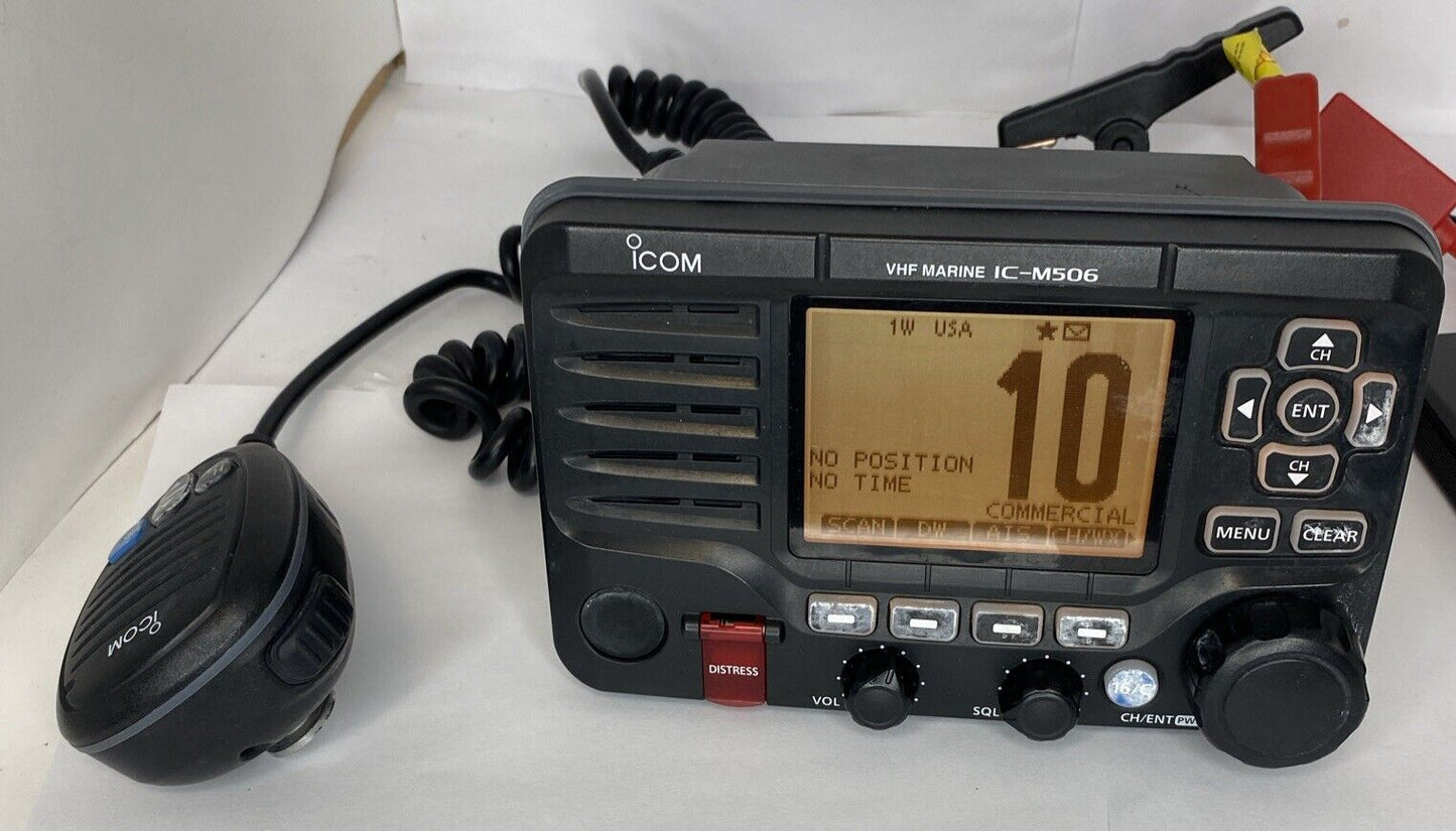 Icom IC-M506 AIS Marine VHF Radio - Rear Mic NMEA 2000 CMD