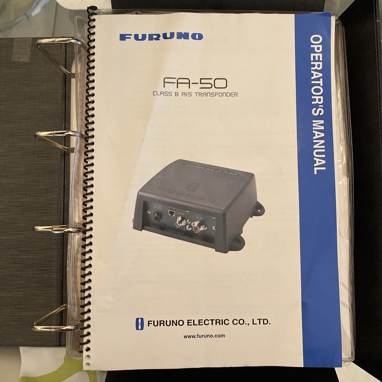 Furuno Operator's Manual: Full Color pages & Clear Covers! Booklet