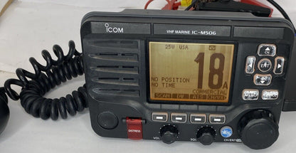 Icom  IC-M506 AIS Marine VHF Radio - Rear Mic NMEA 2000 CMD