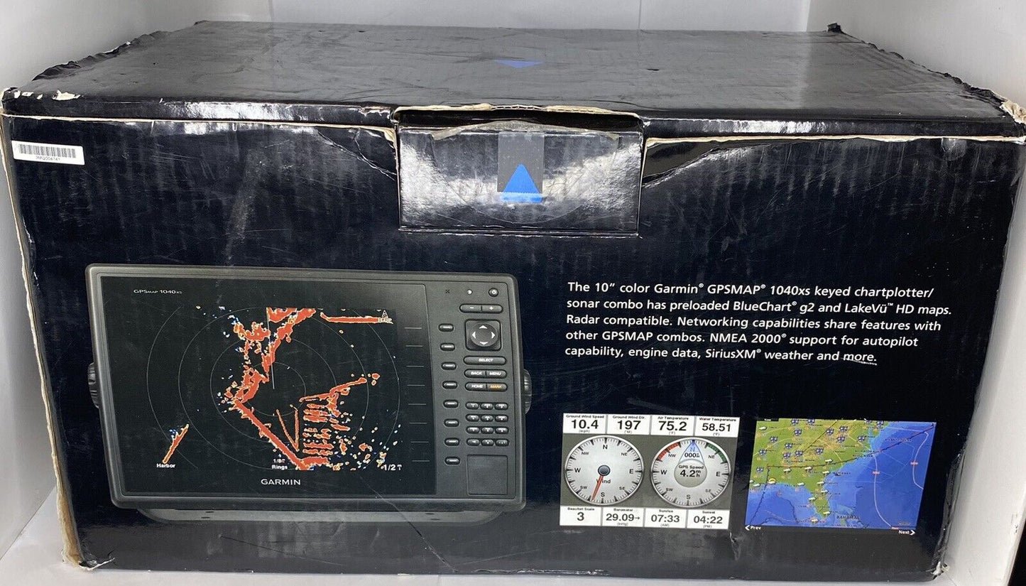 Garmin GPSMAP 1040XS 10" GPS Chartplotter Display