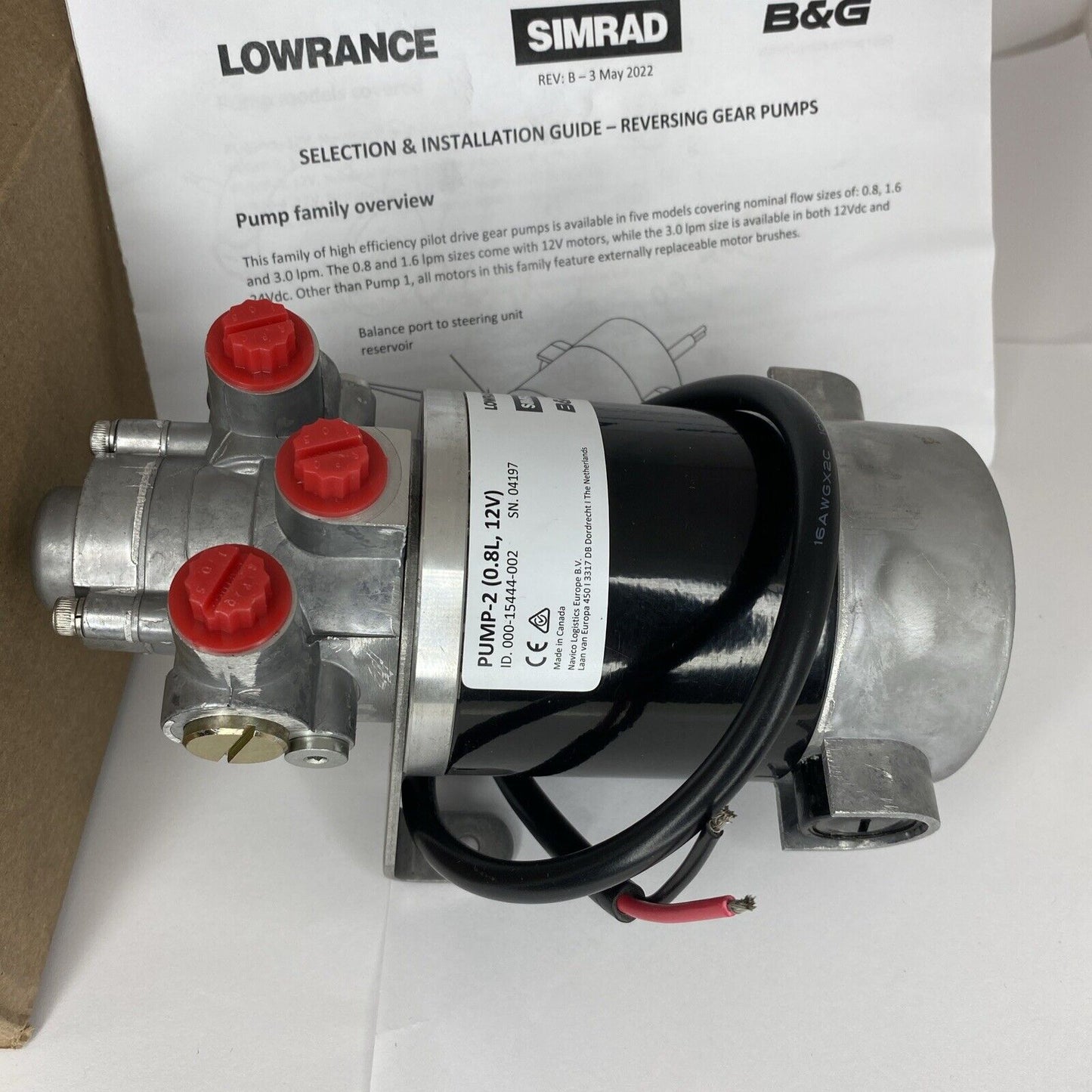 Navico Simrad Lowrance B&G Autopilot Pump-2 Part# 000-15444-002 RPU80