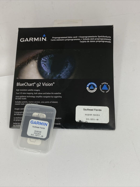 New Garmin VUS010R Southeast Florida BlueChart g2 Vision HD 010-C0711-00