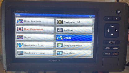 Garmin echoMAP 74dv Head-Unit Gps / FishFinder Display Great Shape Works Great!!